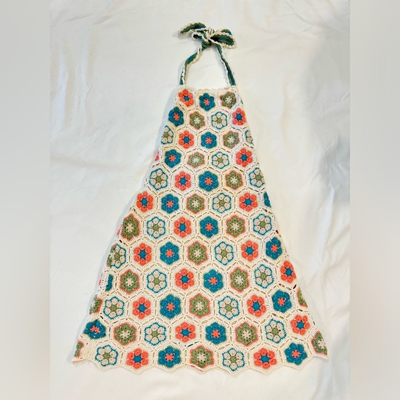 Show Me Your Mumu happy halter Crochet Mini Dress Size XXL - Picture 7 of 9